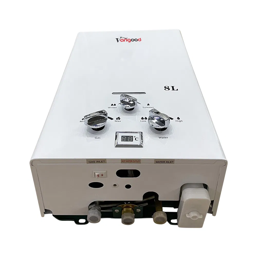 Copper Heat Exchanger Butane Indoor LPG Gas Geyser Tankless Water Heater