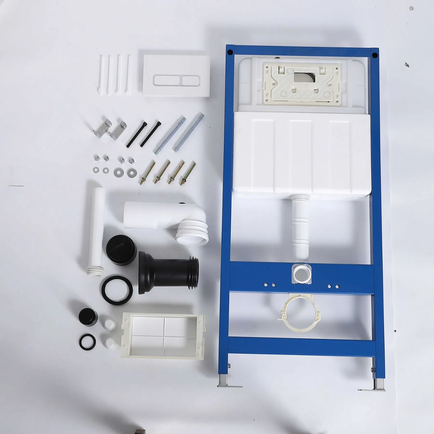 Bathroom Accessories Wall Mounted Toilet Tank Metal Frame Concealed Cistern