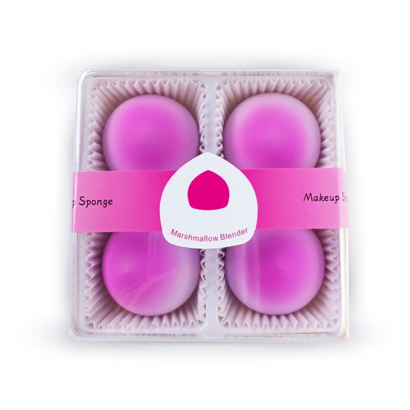 Super Soft Peach Marshmallow Makeup Sponge & Pink Mochi Blender Sponge Single Packaging Custom Logo Beauty Sponge Blender
