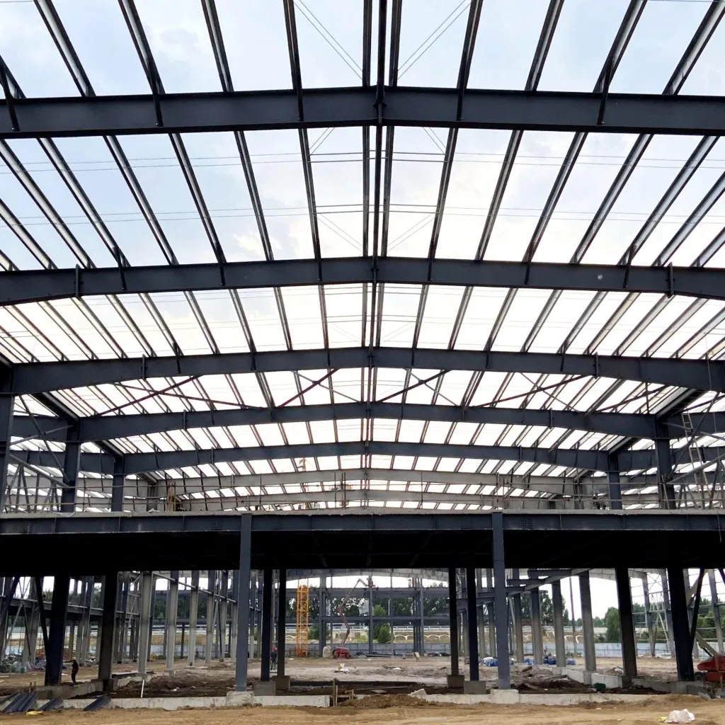 Steel Structure Industrial Building Workshop with Contemporary Design, Prefabricated Building Strong Factory.