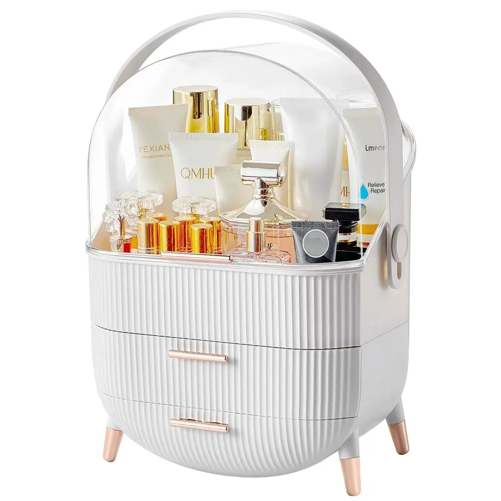 Makeup Organizer Countertop and Storage for Bathroom Vanity Portable Travel