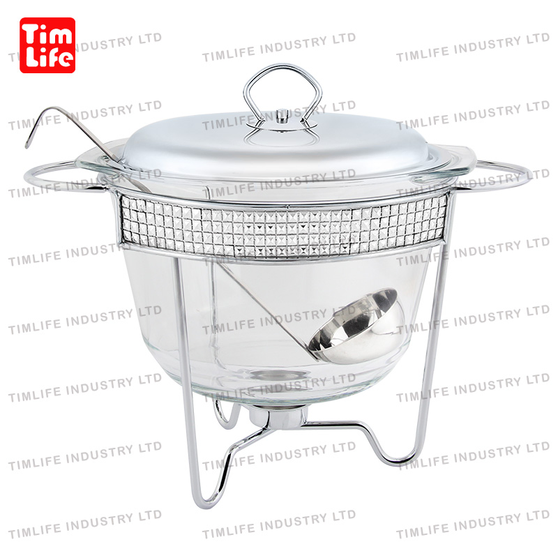 Buffet Chafing Dish Food Warmer Catering Equipment Serving Chauffe Plat a Gratin Chauffee Plat Buffet Pemanas Makanan Silver Damon