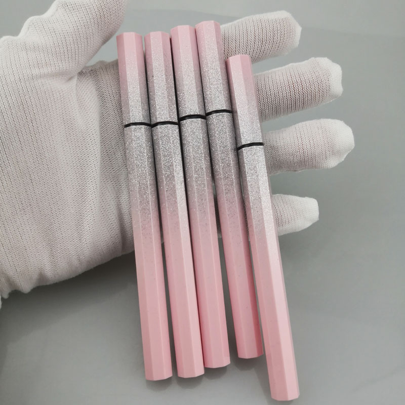 OEM Pink Star Shaped Non Halo Dyeing Waterproof Durable Dry Cool Black Eyeliner