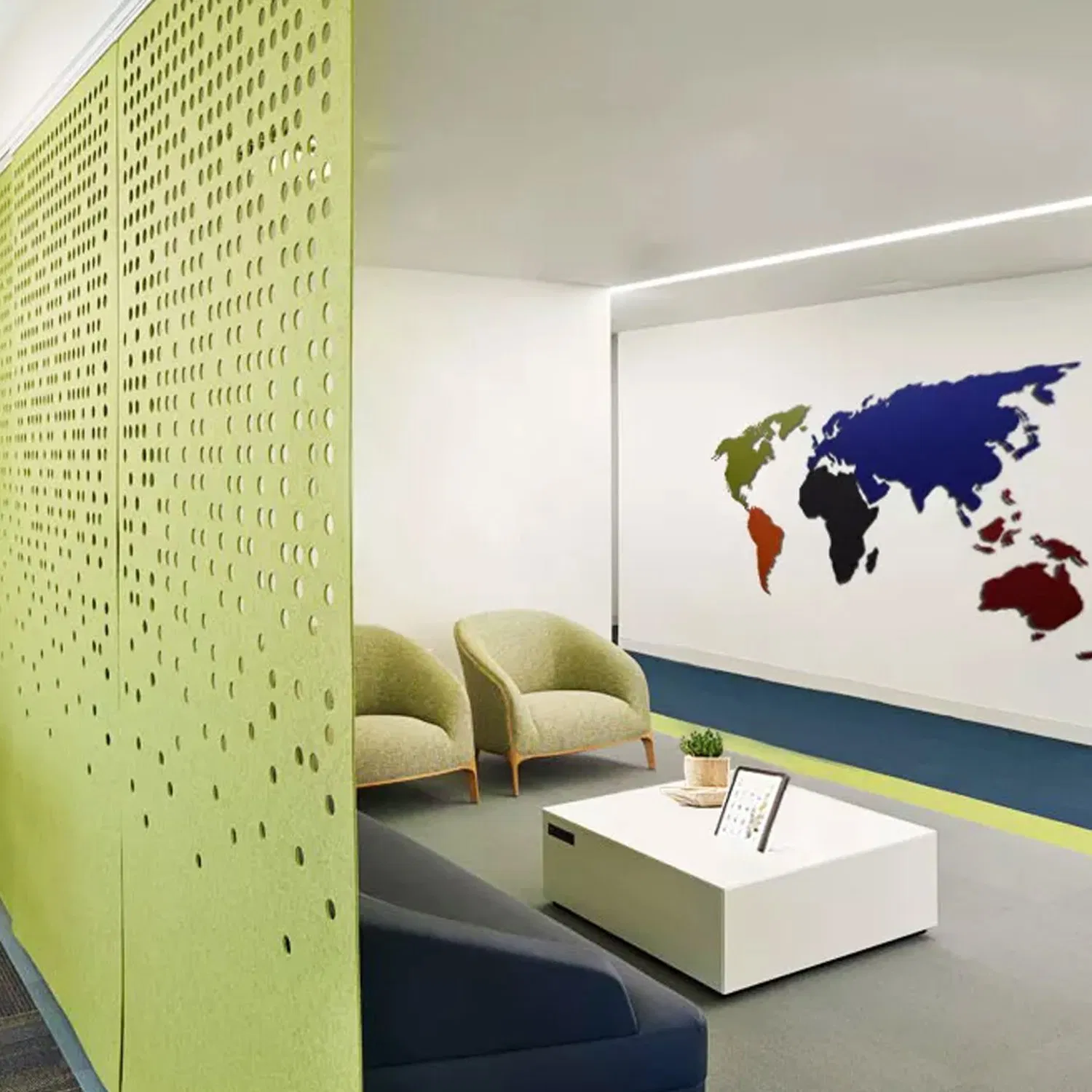 Lightweight and Environmentally Friendly Office Mobile Partition Polyester Fiber Acoustic Sound-Absorbing Hanging Screen