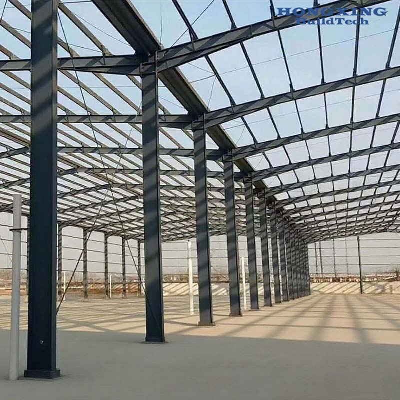 Large Span Prefabricated Steel Structure Warehouse Prefab Metal Buildings Car Workshop Factory Buildings