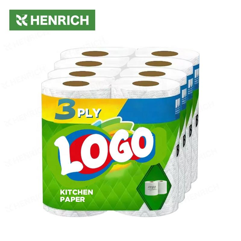 High Quality Reusable Virgin Wood Pulp Kitchen Paper Towel