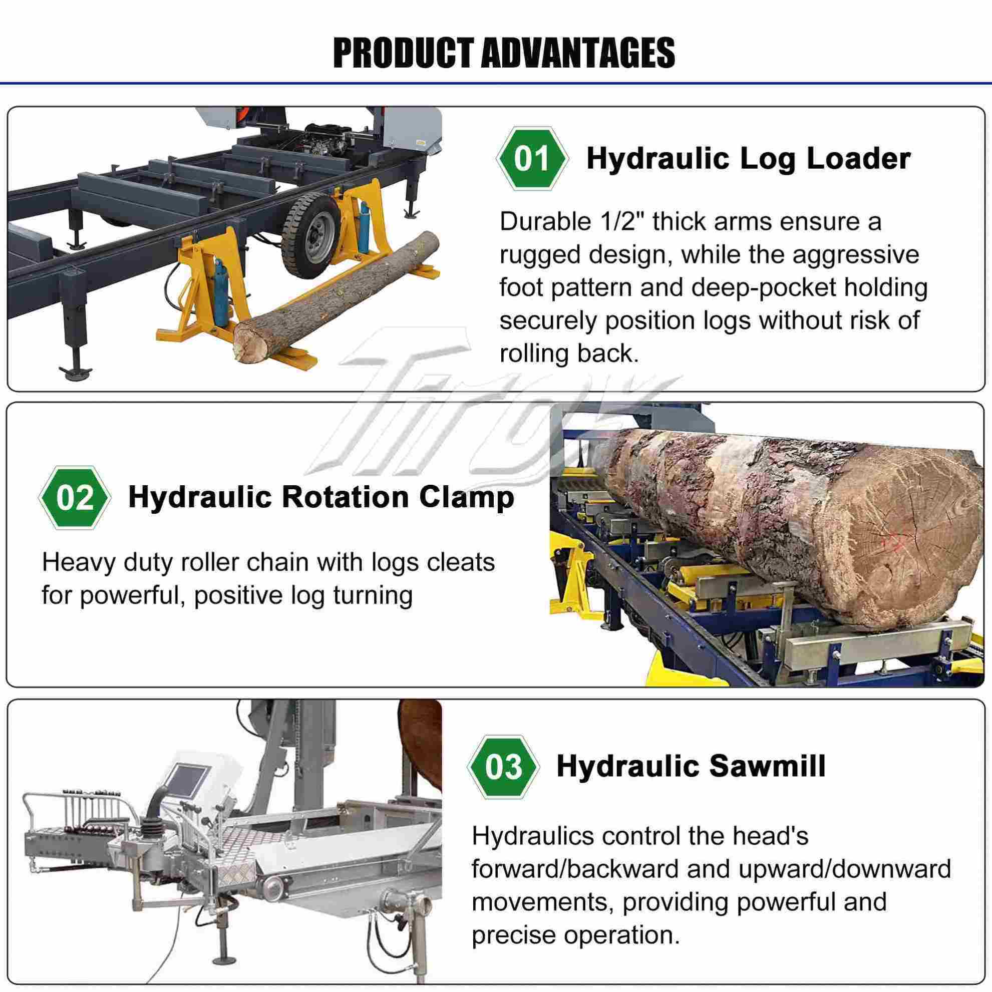 Ленточная пила по дереву горизонтальная для деревообработки