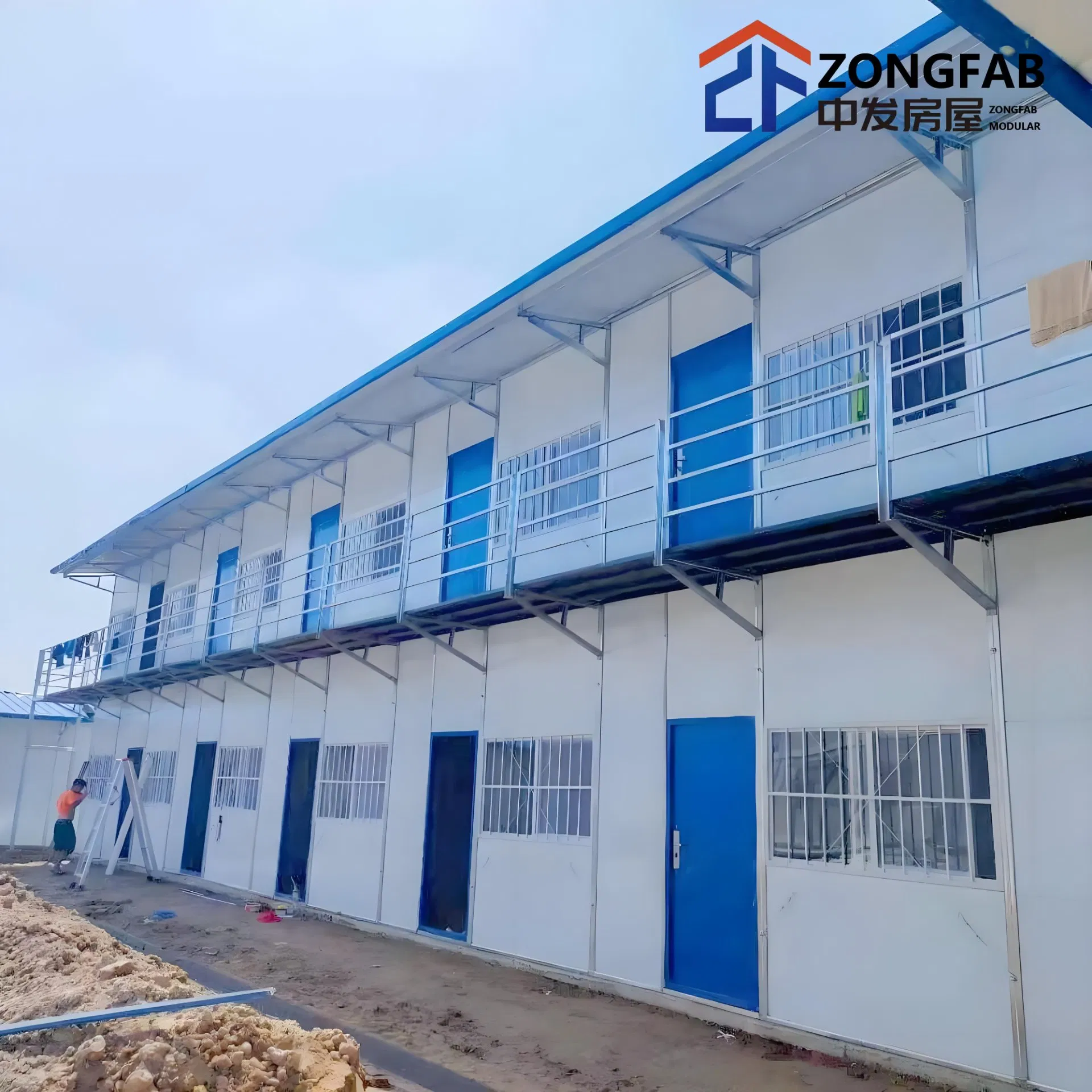 Long Service Detachable Movable Mobility Safe Strong Movable Prefabricated Sandwich Panel House