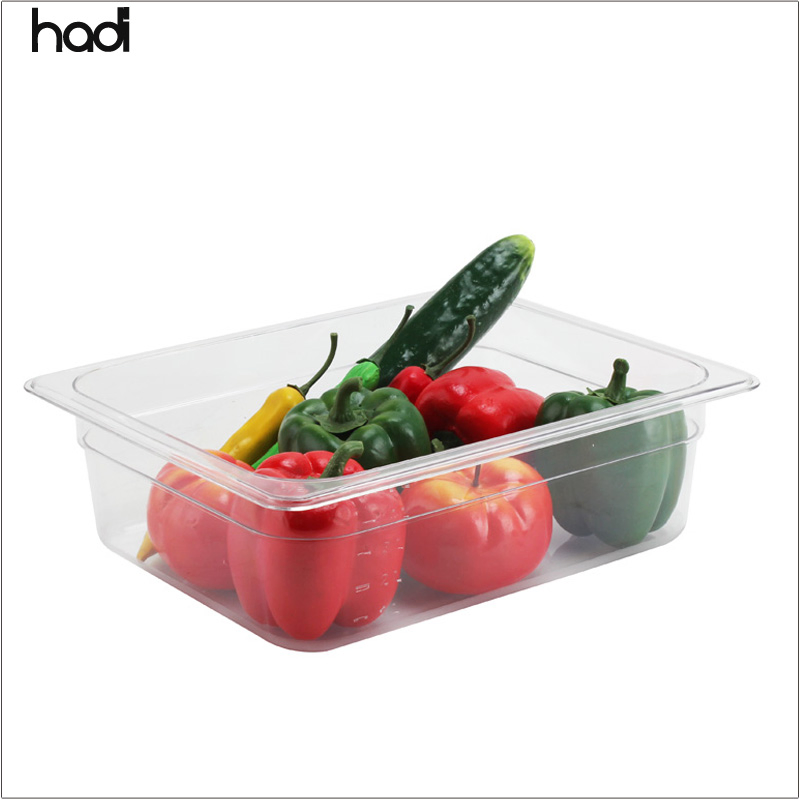 Restaurant Hotel Supplies Buffet Plastic Gastronorm Food Pan High Quality Full Size Polycarbonate Food Pan PC Gn Food Pan for Sale