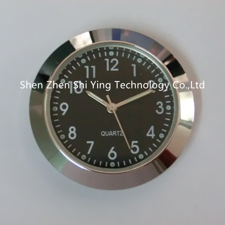 Antique Metallic Round Insert Face Clocks 60mm
