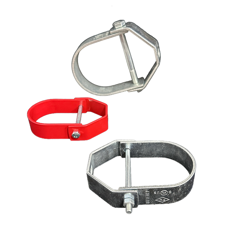 Water Pipeline Bracing Kit Carbon Steel Hydraulic Forged Pipe Clamp Galvanized Layer