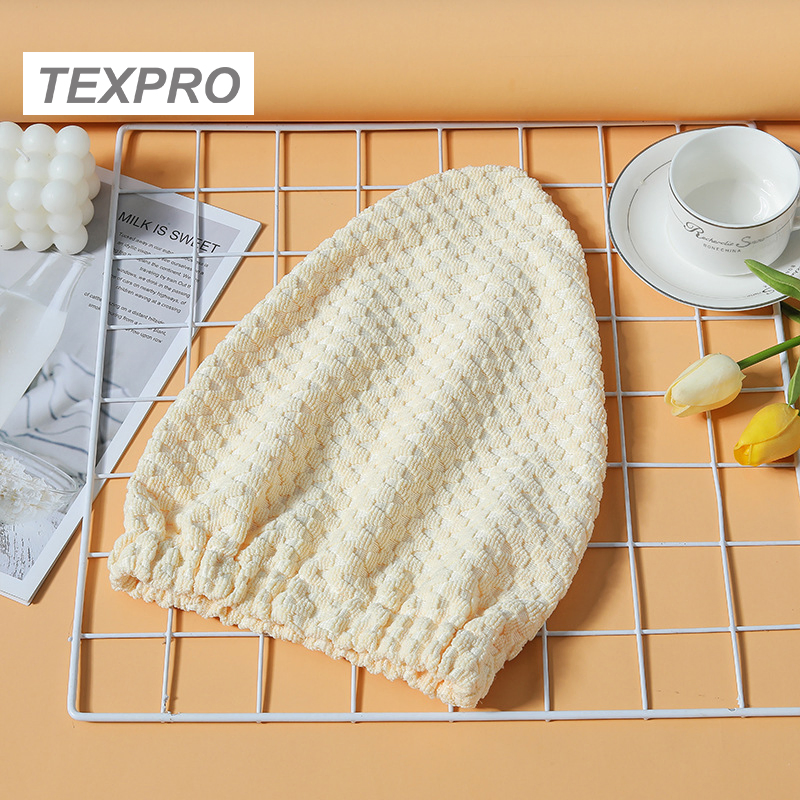 Waffle Weave Microfiber Shower Cap Hair Drying Towels Bath Cap