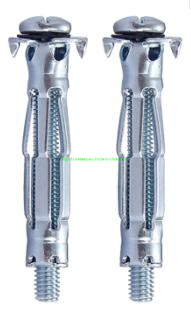 Expansion Screw Bolt Whited Zinc Plated Hollow Wall Anchors Drywall Anchors Fastener for Construction