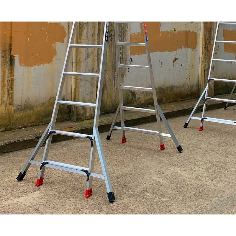 Portable Household Aluminum 4 Step Ladders Scaffold Ladder / Aluminium Folding Ladder