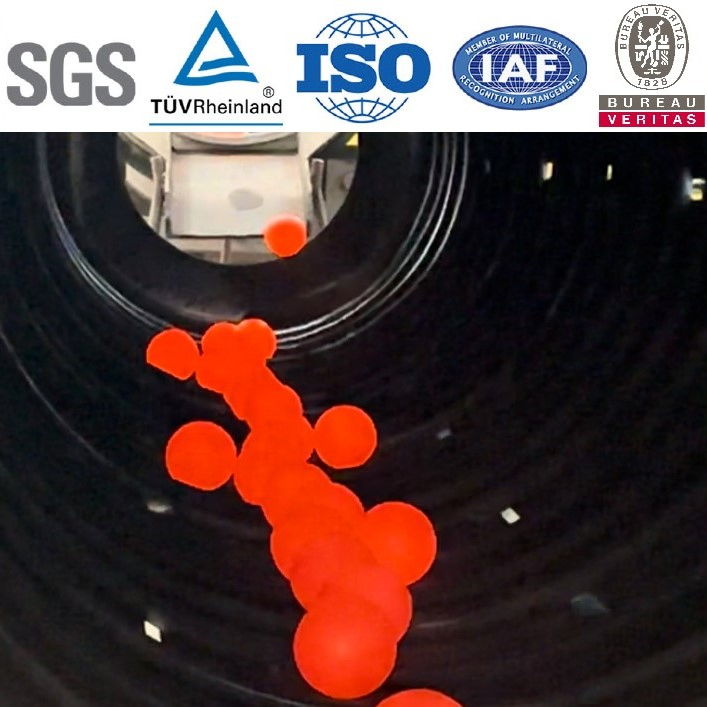 80mm 100mm 125mm Alloy Forged Grinding Steel Ball Cast Grinding Ball Steel Ball Dry and Wet Grinding for Gold Copper Iron Cement Aluminium Zinc Lead B2 B3