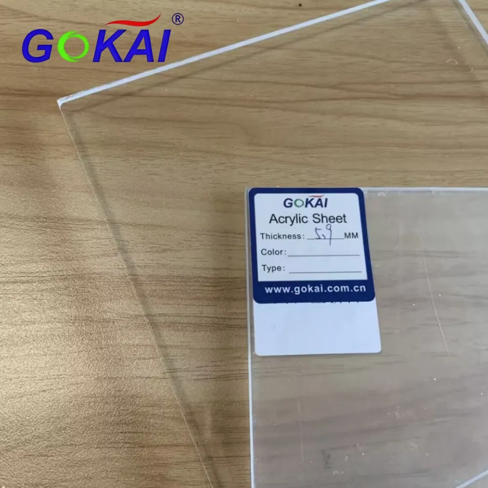 Gokai Transparent/Colored Glass 5mm-30mm Clear Cast Acrylic Sheet for Display/Advertising/Decoration
