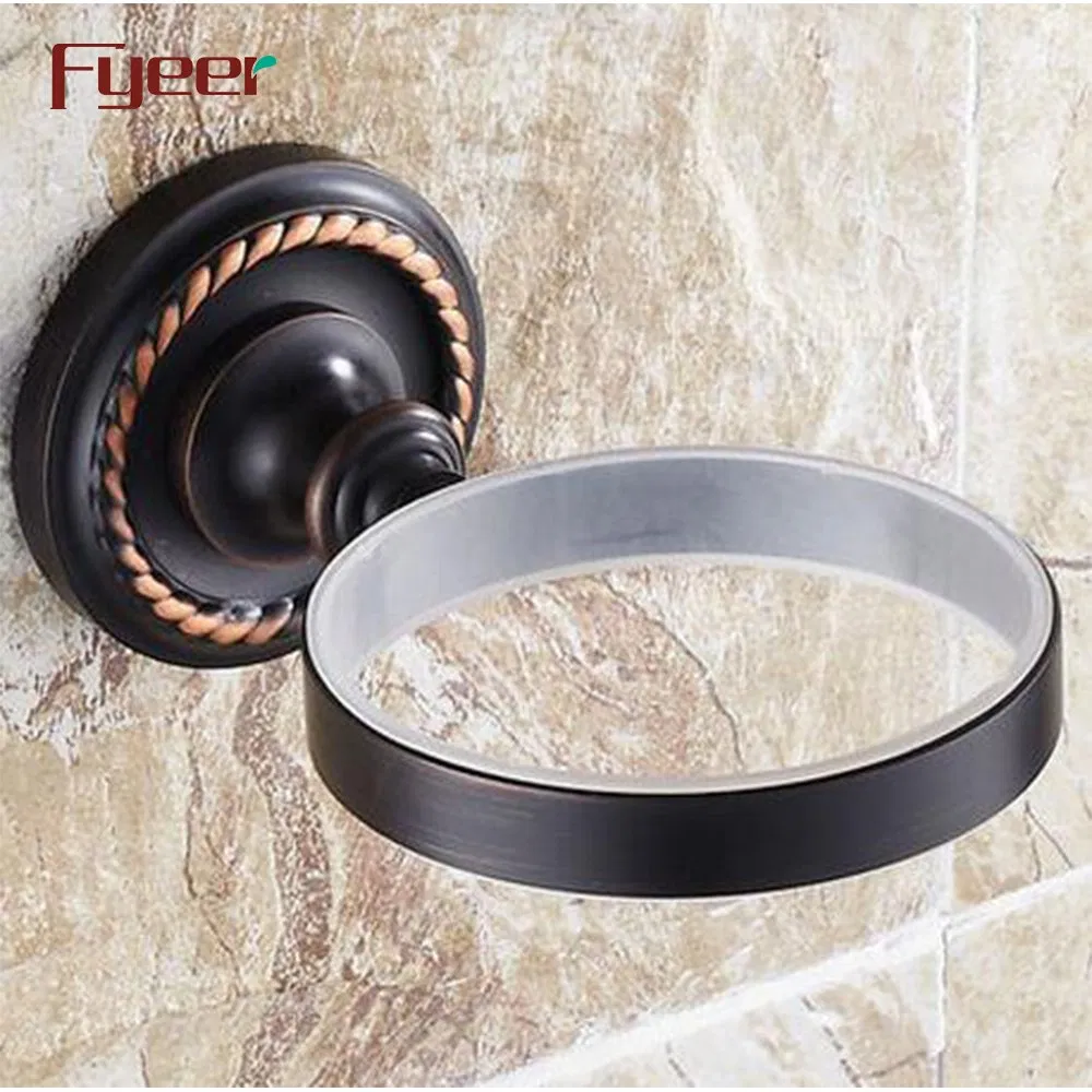 Держатель для туалетного ёршика Fyeer Black Series, латунь