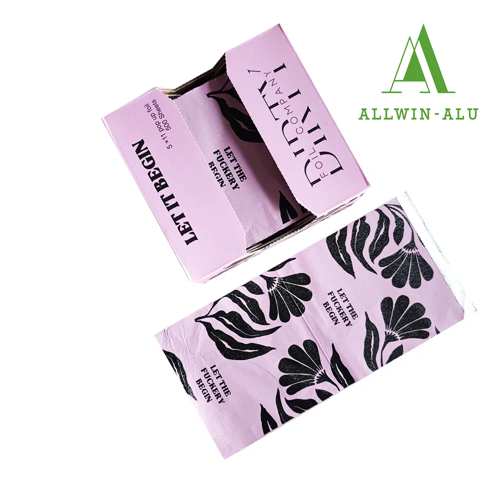 Фольга для волос 5x11 дюймов с кастомным узором