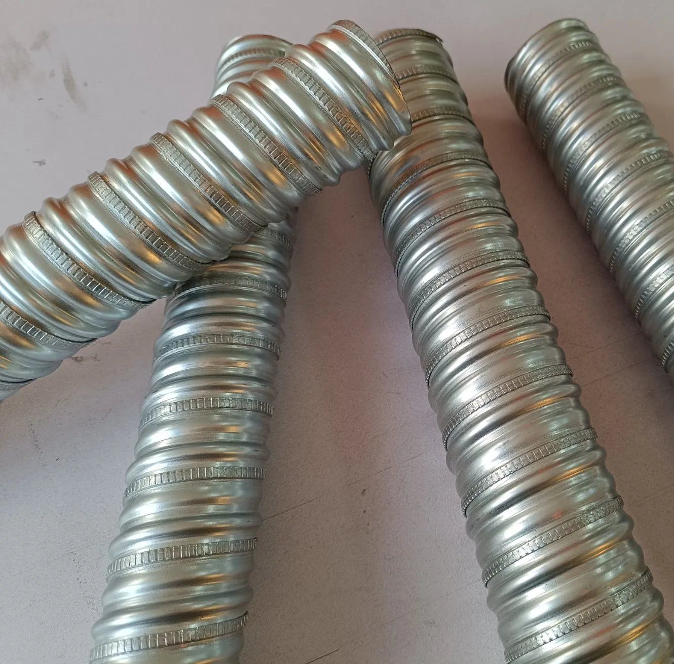 High Tension Corrugated Galvanized Prestressed Steel Metal Duct for Bridge Construction