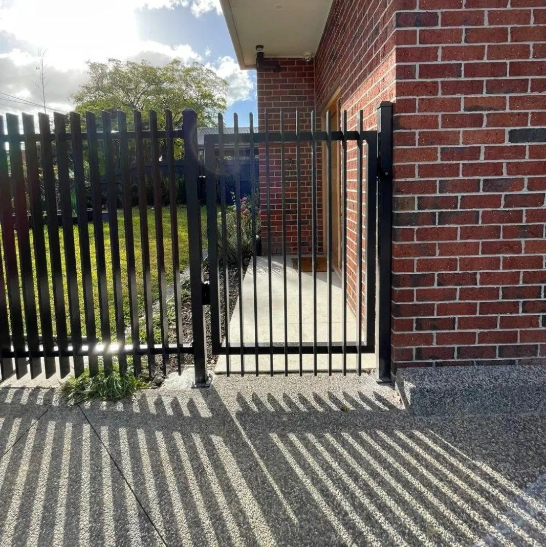 6 Foot Security Aluminum Fence Hardware Domestic Garden Privacy Metal Slat Panels Aluminum Blade Security Fence