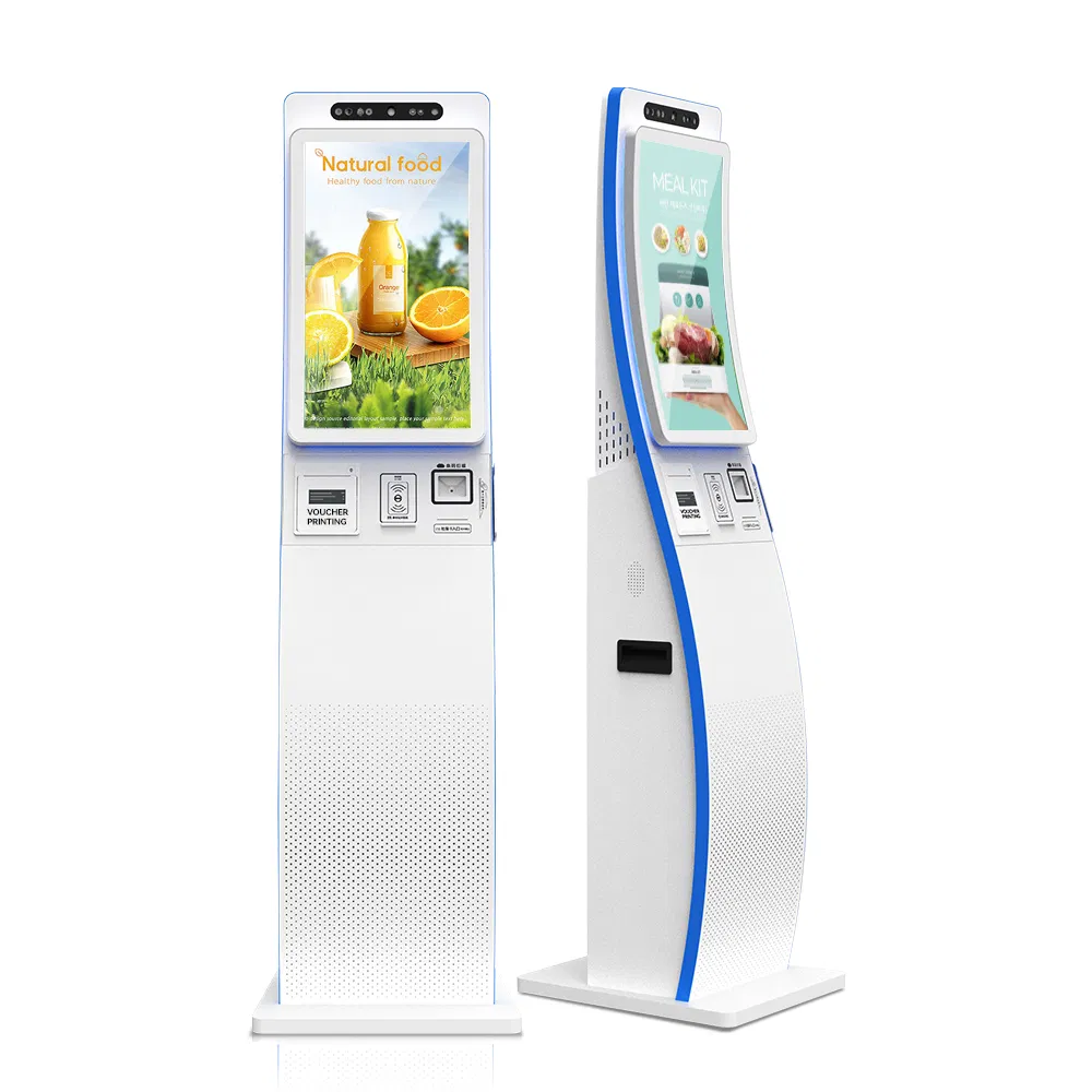 Digital Ordering System Menu Payment 23.6 Inches Touch Screen LCD Kiosk