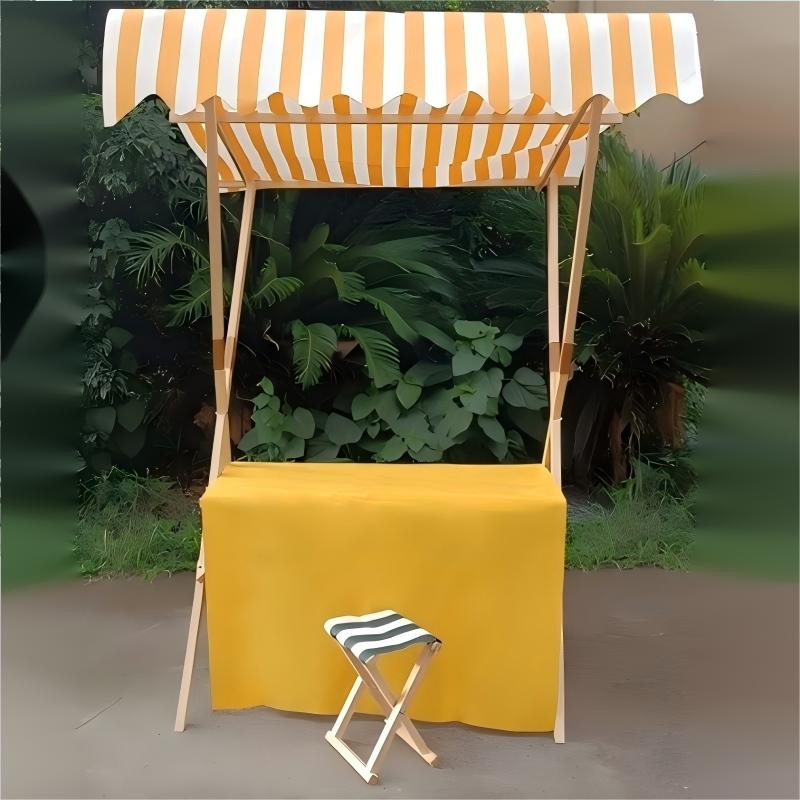 Customizable Market Vertical Folding Floor Standing Advertising Promotion Wooden Stand
