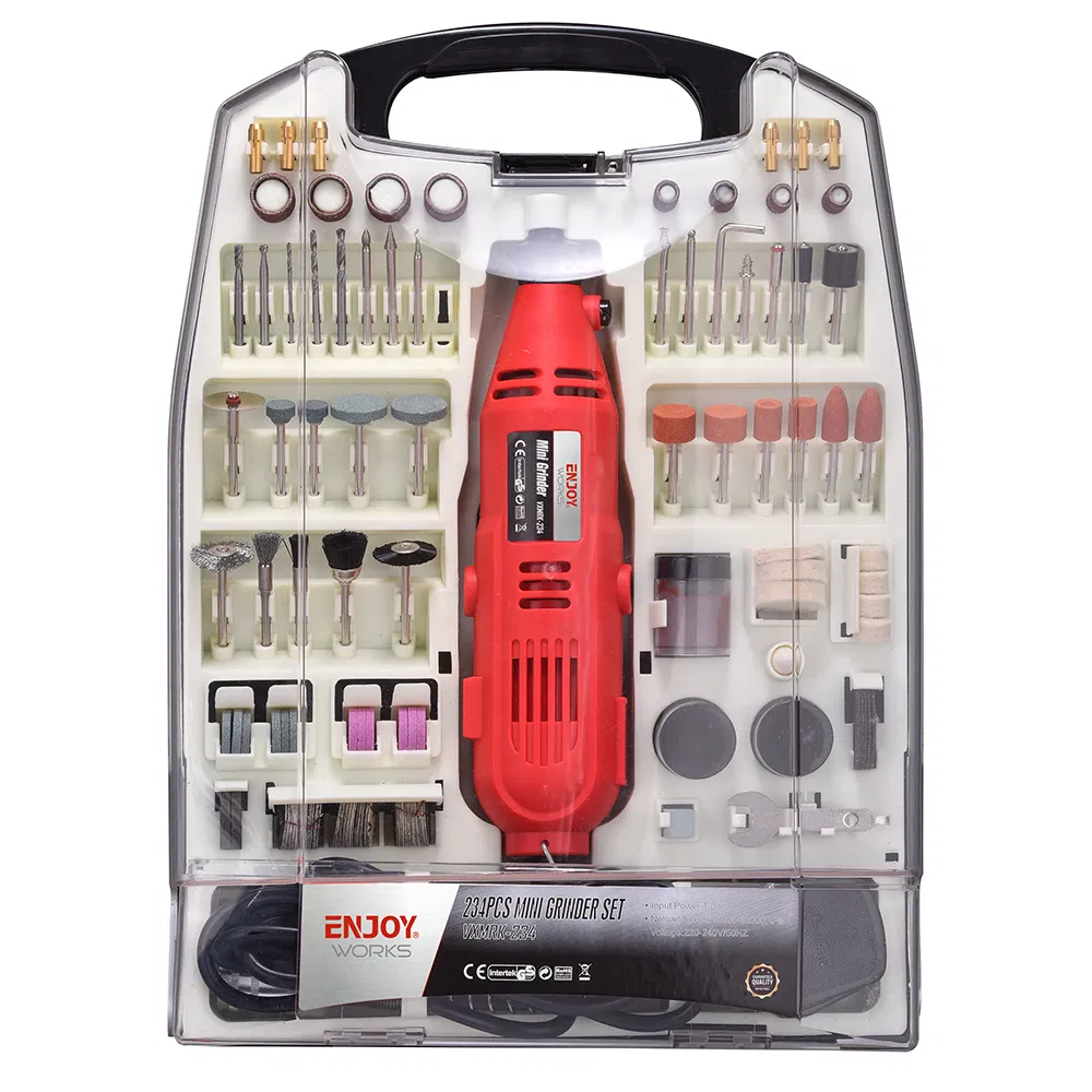 234PCS Mini Rotary Grinder Tools Set for Engraving, Woodworking, Metalworking
