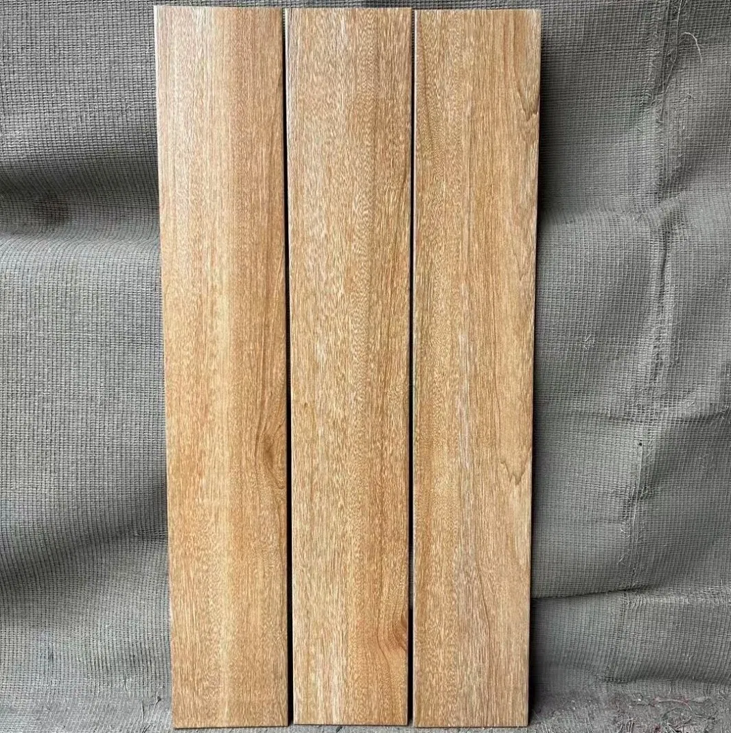 Stylish Grey Wood Grain Porcelain Tiles for Contemporary Flooring Solutions