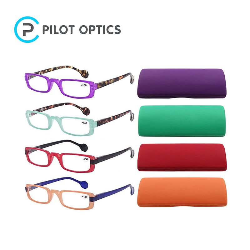Pilot Optics En ISO 13485 Custom Wide Bridge PC Reading Glasses with Lanyard