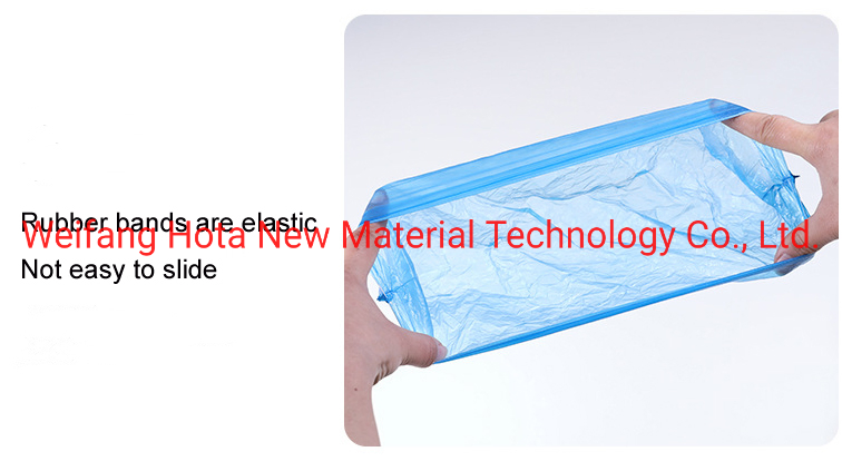 Easy Use Transparent Blue PE Rain Shoe Disposable Boot Cover
