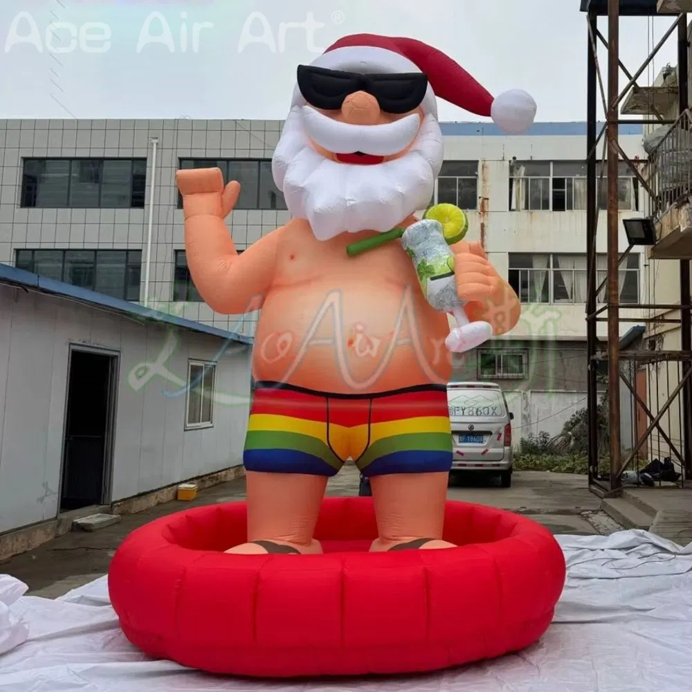 Inflatable Santa Claus Advertising Decoration Giant Inflatable Santa Man Theme Party Christmas Claus