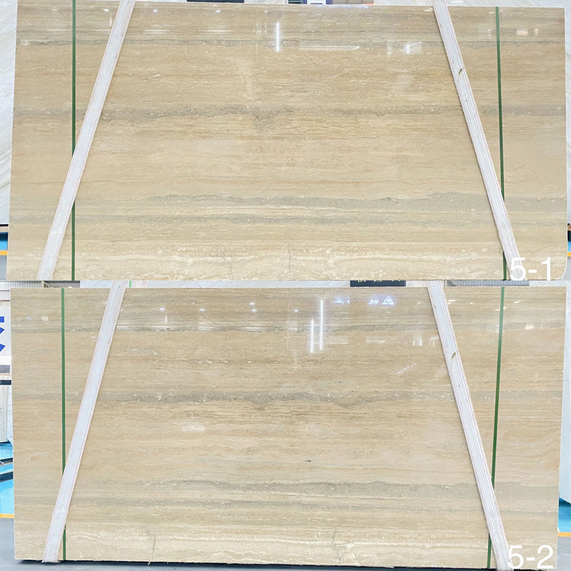 Silver Roman Travertine Slabs for Wall Covering