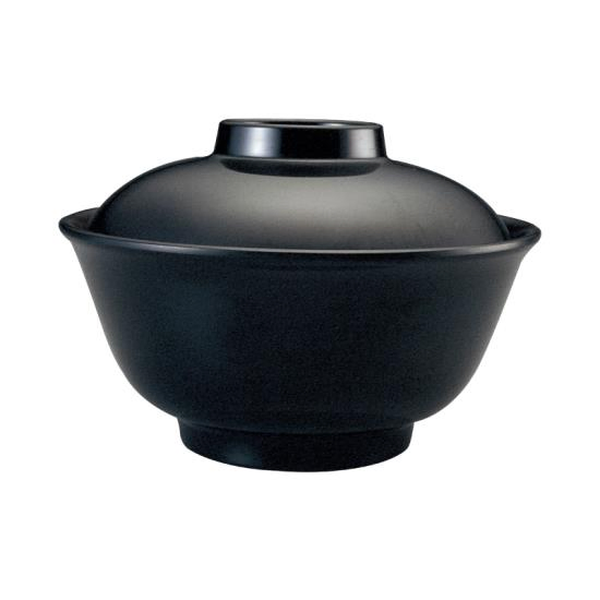 Miso Soup Bowl Set Melamine Material Red & Black Japanese Restaurant Omakase Serving Bowl Set