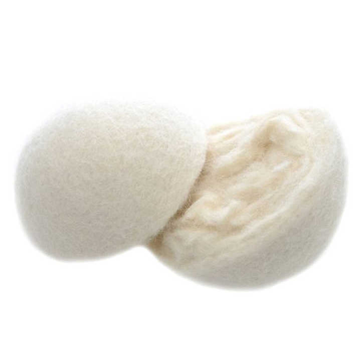 1/2PCS 6cm Laundry Clean Ball Reusable Natural Organic Laundry Fabric Softener Ball Wool Dryer Balls