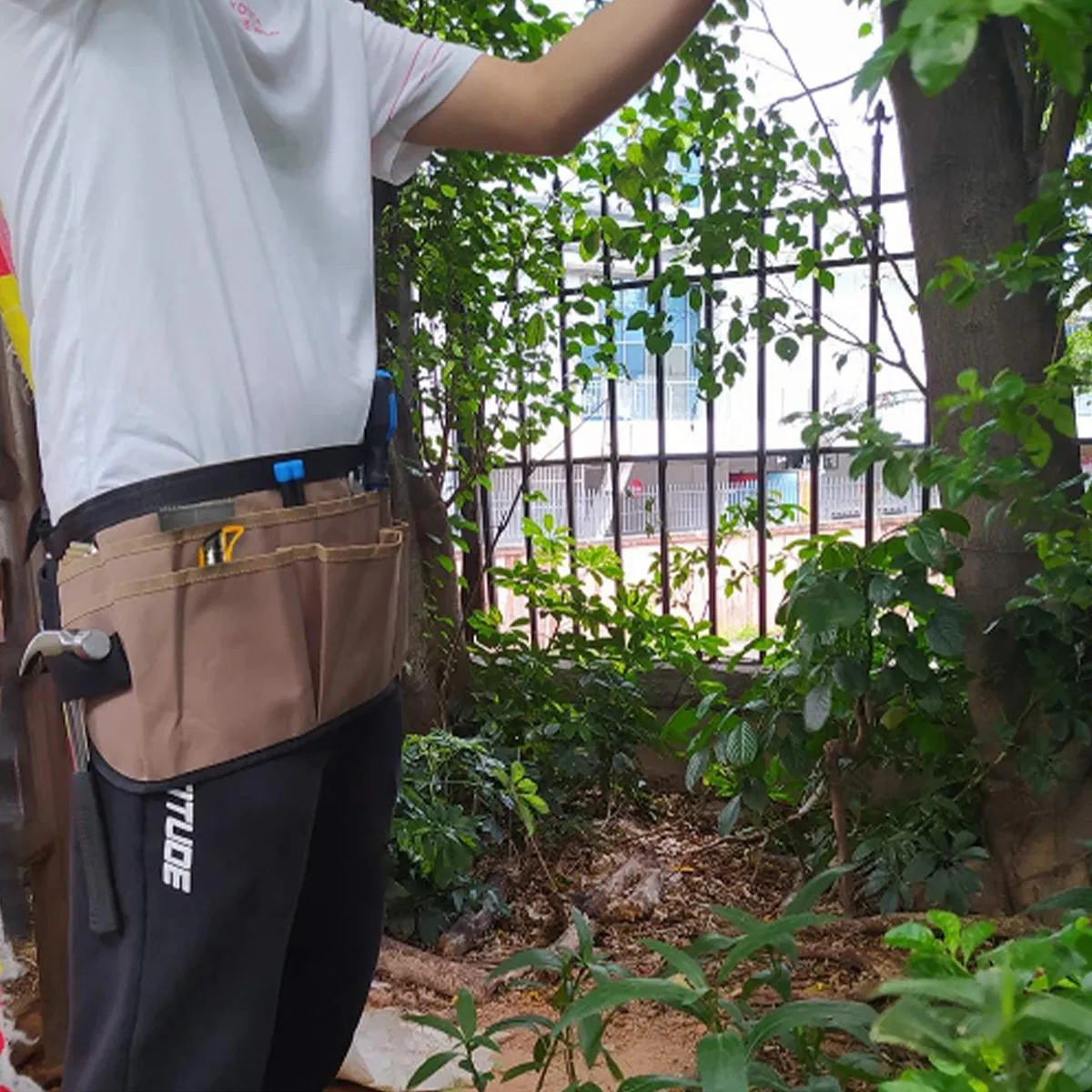 Install The New Multi-Functional Garden Tool Half-Body Apron and Heavy-Duty Waist Work Apron