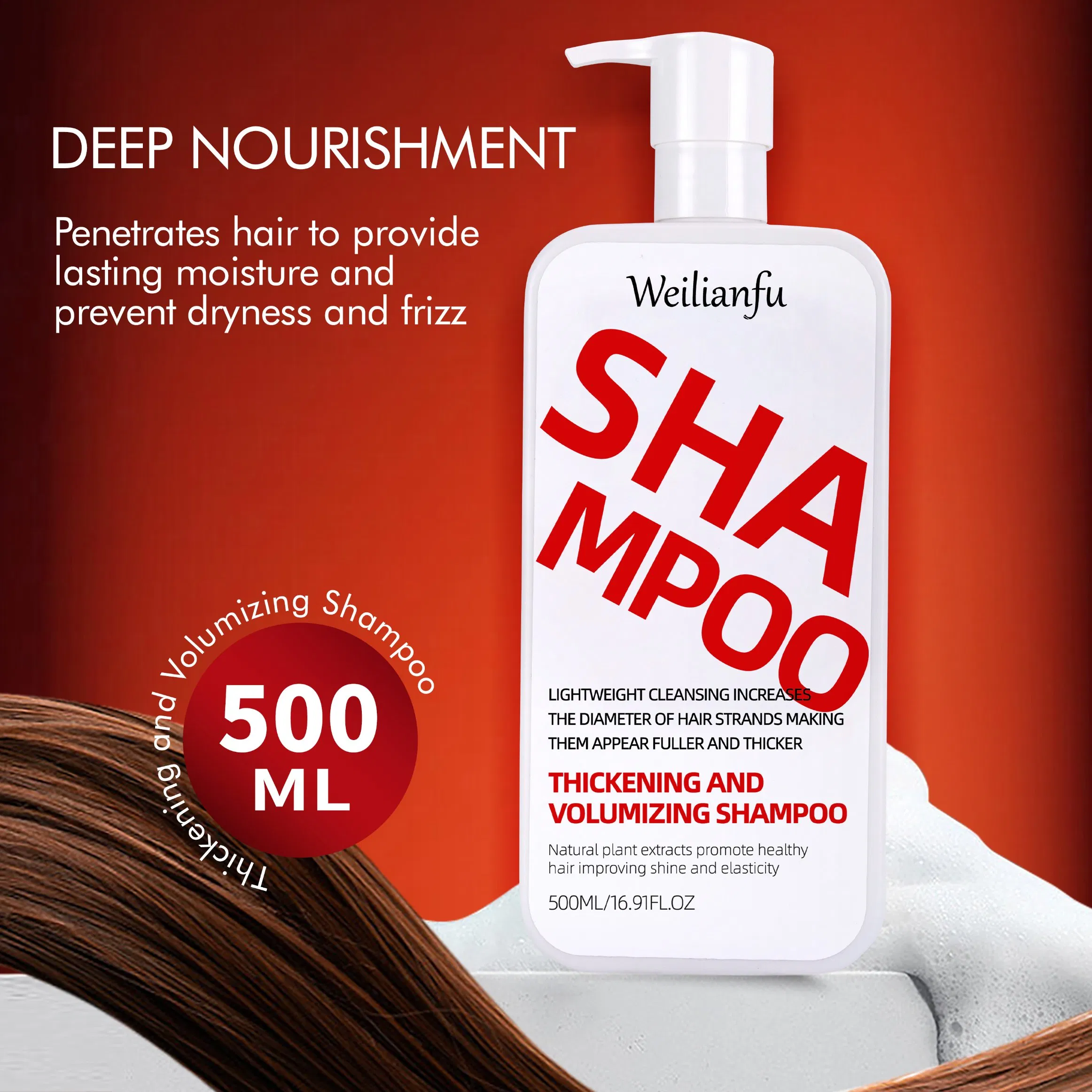 Customized Thickening Volume Hair Shampoo & Conditioner Oil Control for Lightweight, Refreshing Feel Sulfate Free Formula for Healthy, All Type Hair