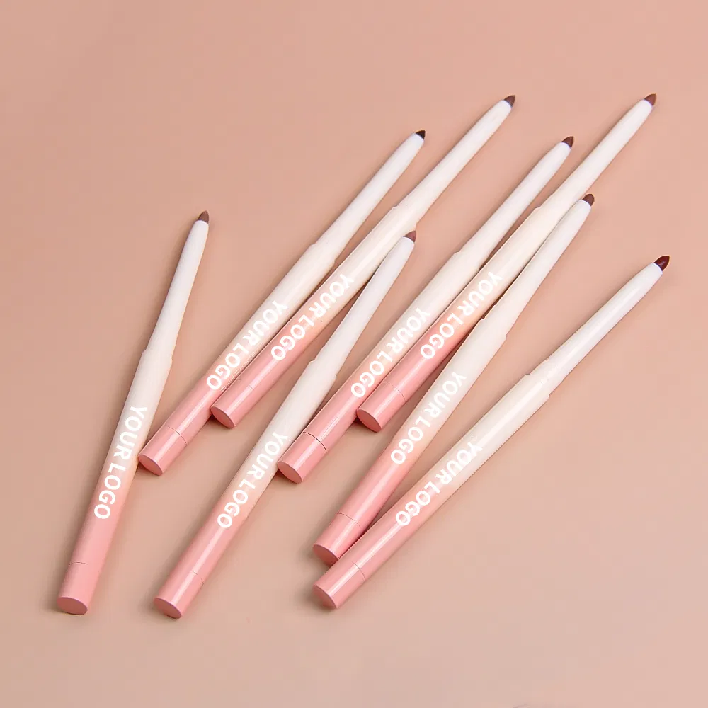High Pigment Matte Retractable Creamy Brown Pink Lip Liner Waterproof Lipliner Pencil