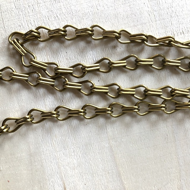 Double Hook Anodized Chain Link Curtain Wall for Hotel Decoration