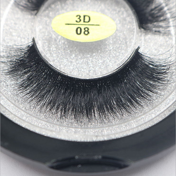 3D Soft Mink Hair False Eyelashes Handmade Wispy Fluffy Long Lashes Natural Eye Makeup Tools Faux Eye Lashes