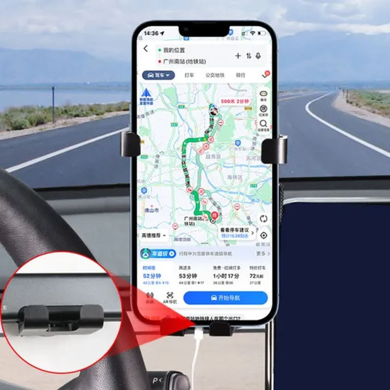 Ultra Stable Clip Car Mount Compatible Car Mount Compatible Quick-Release Mobile Holder Tg007_22