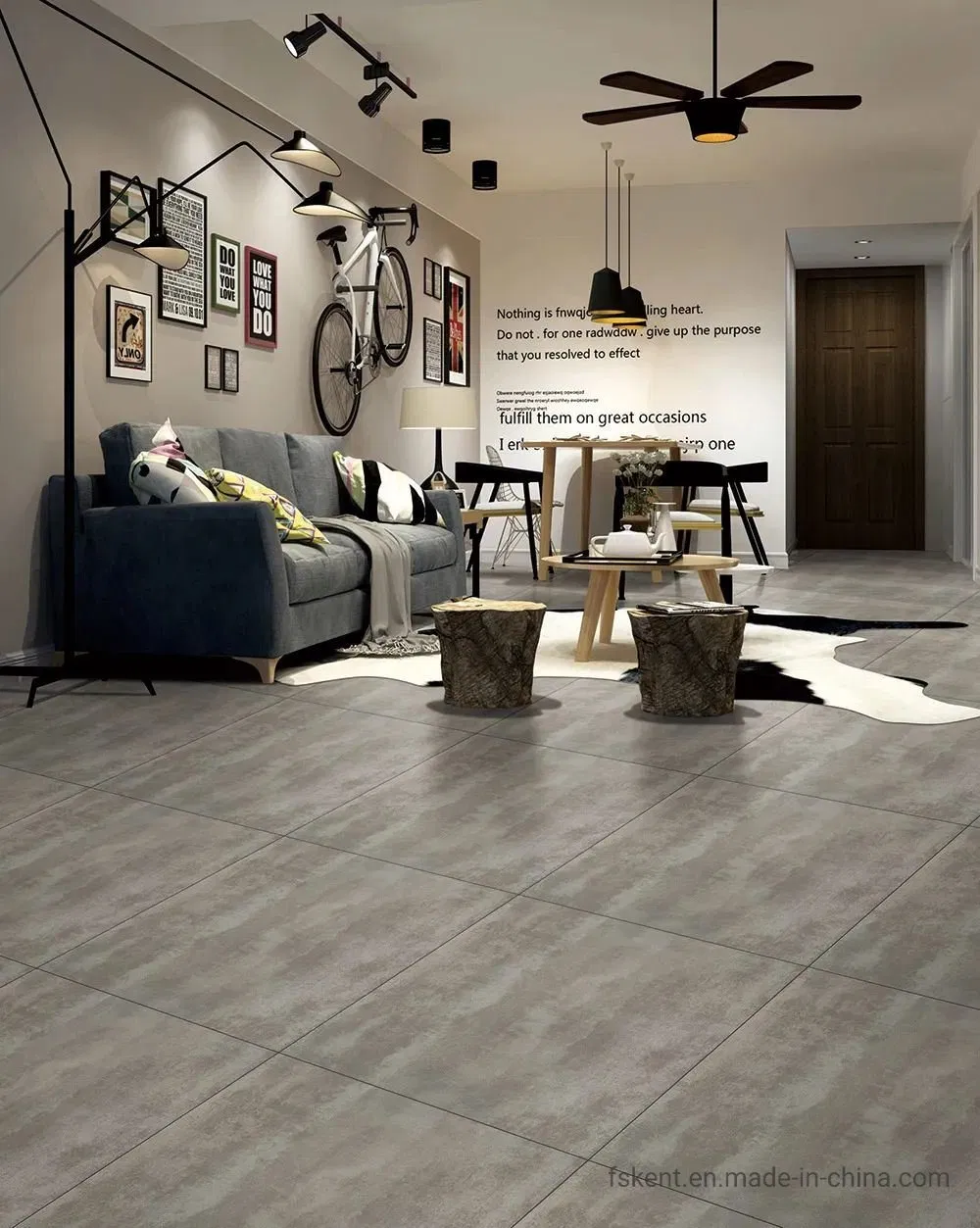 Керамогранитная плитка 800x800 мм Rustic Blue