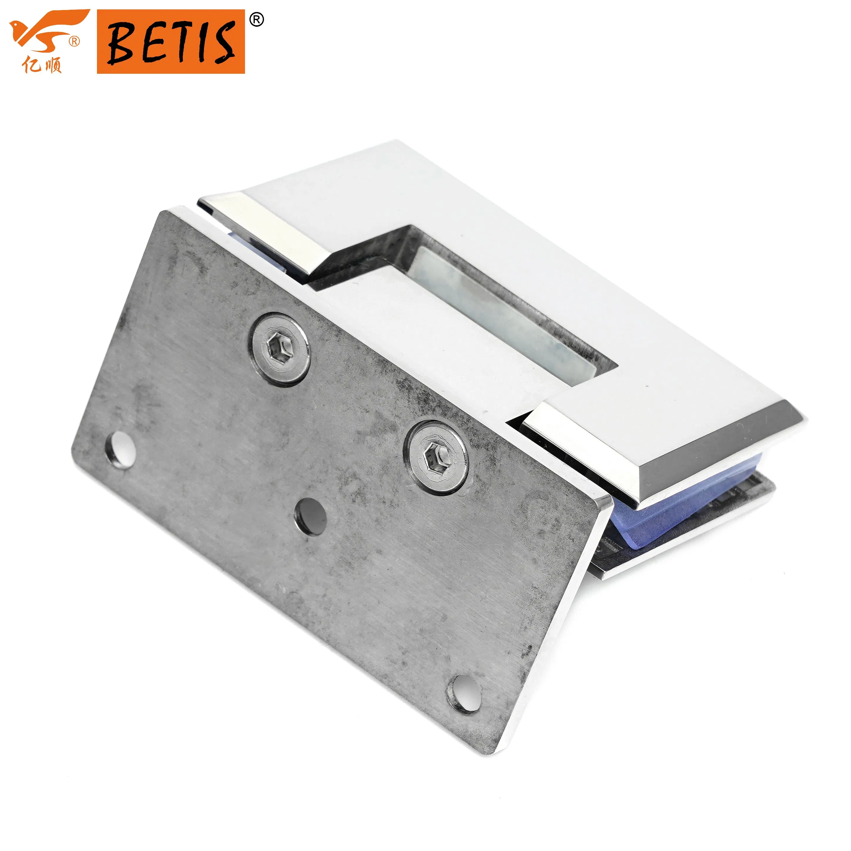 OEM Frameless Factory-Price High-Quality Bathroom Shower-Glass Hardware SUS316-Stainless-Steel off-Set-Back Wall-Mount Heavy-Duty Door Hinge