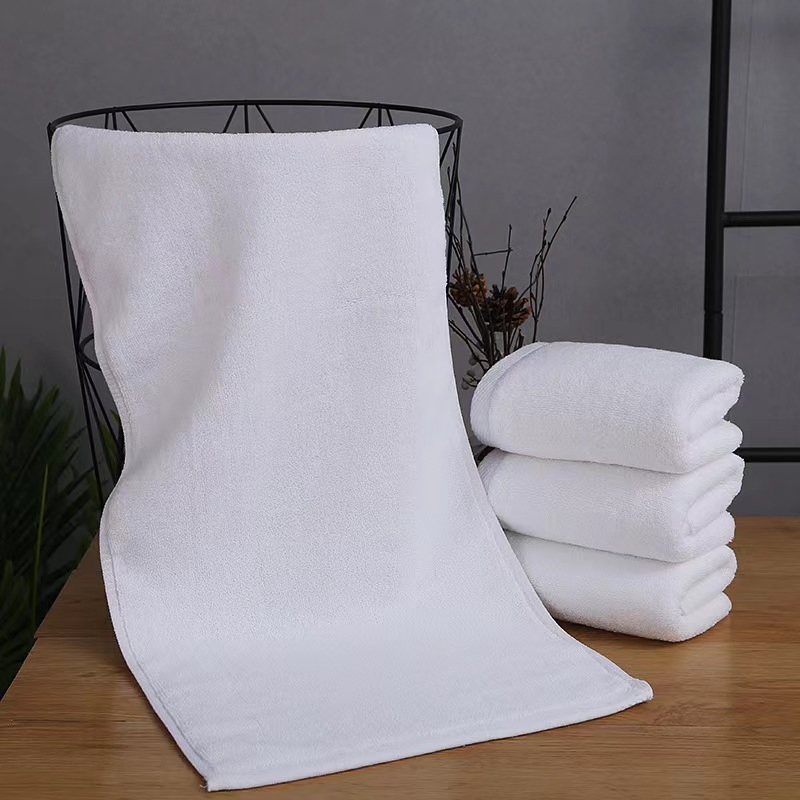 Custom Hotel Five Star Quality Linen Bath 100% Cotton Face Hand Towel