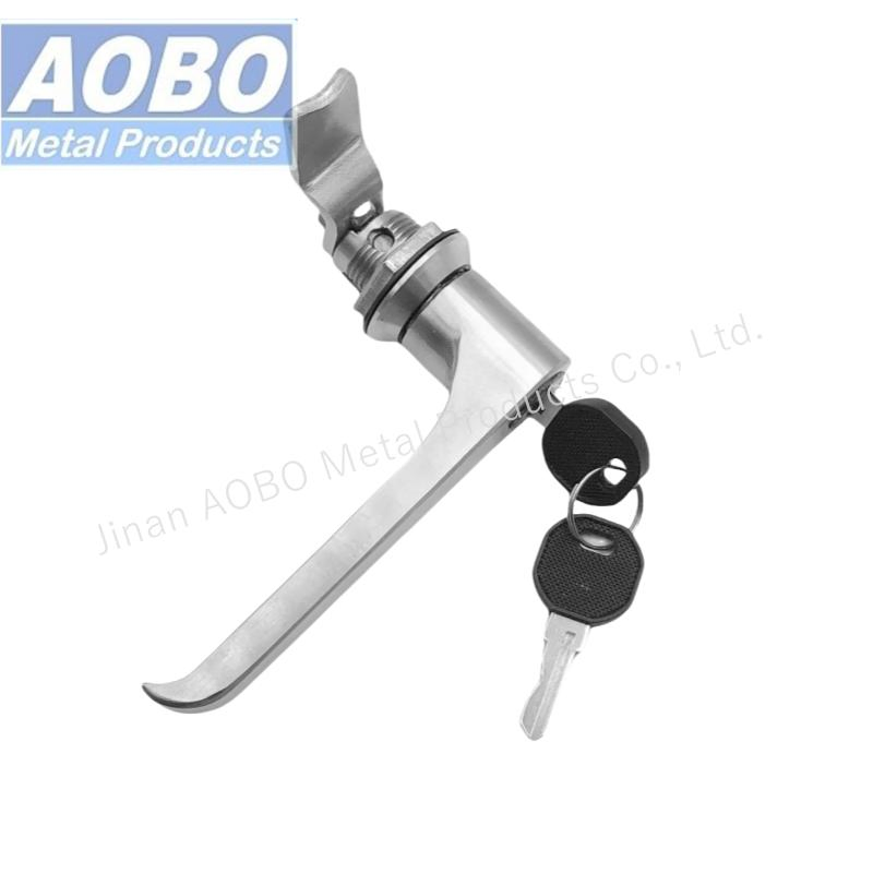 Aobo Electrical Cabinet Door Lock Quarter Turn AISI 316 L-Handle Lock with Seal