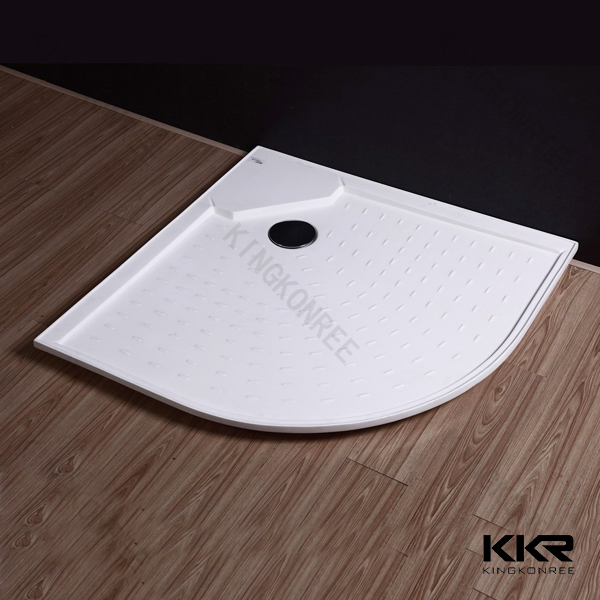 Kkr Solid Surface Sector Umbrella-Type Non-Slip Shower Base