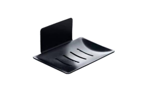 Черная алюминиевая мыльница для ванной