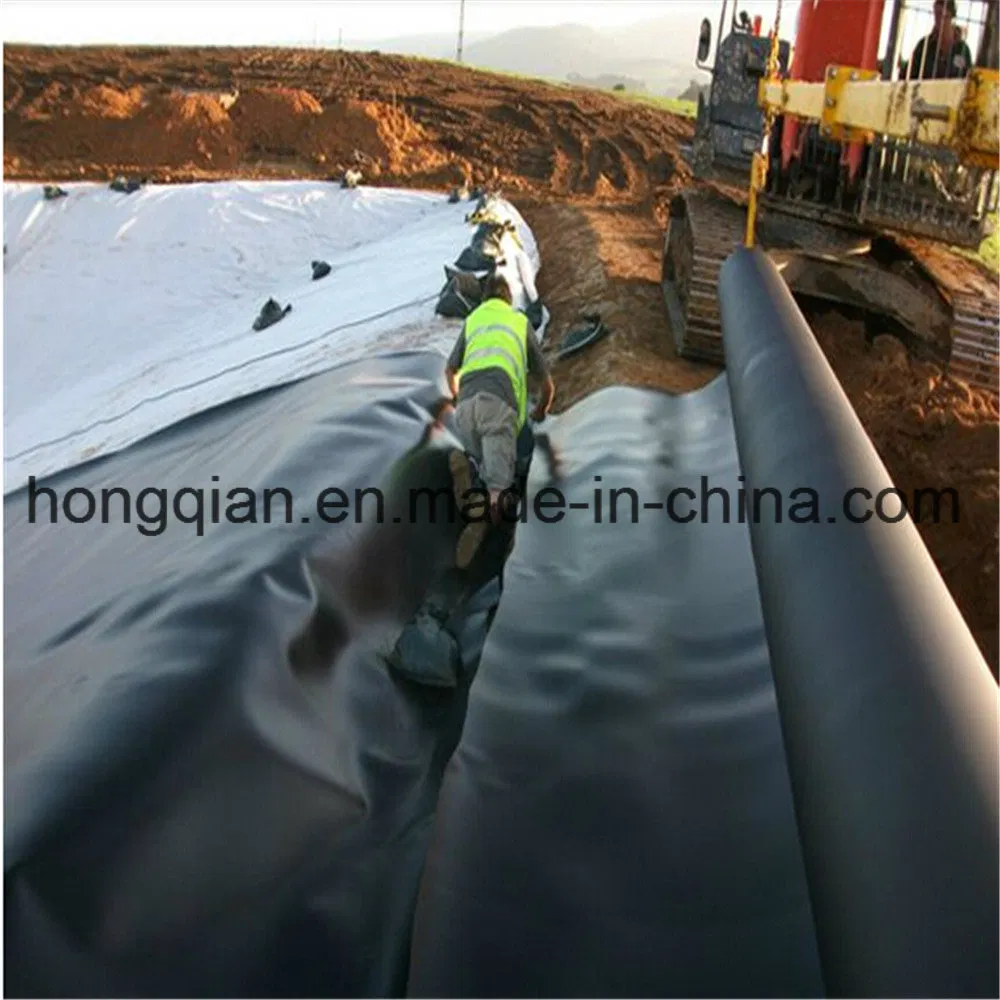 0.25mm 0.5mm 0.75mm 1mm ASTM Smooth HDPE Geomembrane Fish/Shrimp/HDPE Pond Liner Manufacturer Company Supply Factory