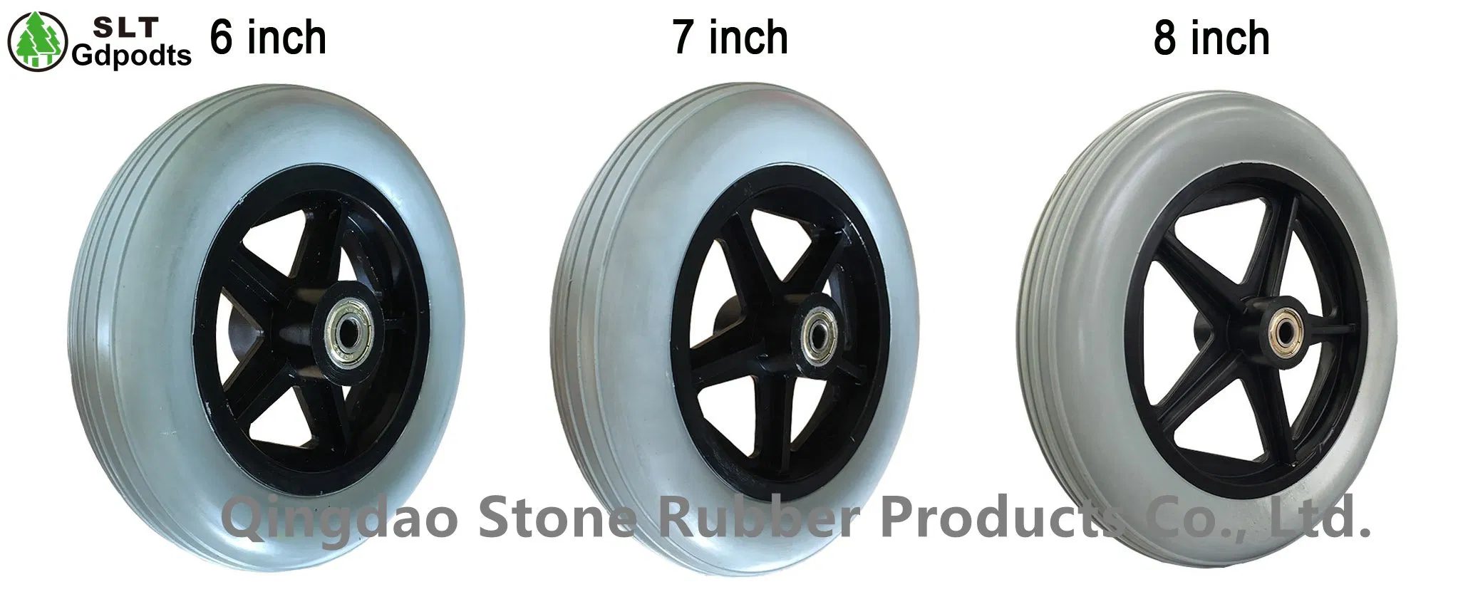 8 Inch Front Wheelchair Wheels PU Foam Wheels Furniture Wheel