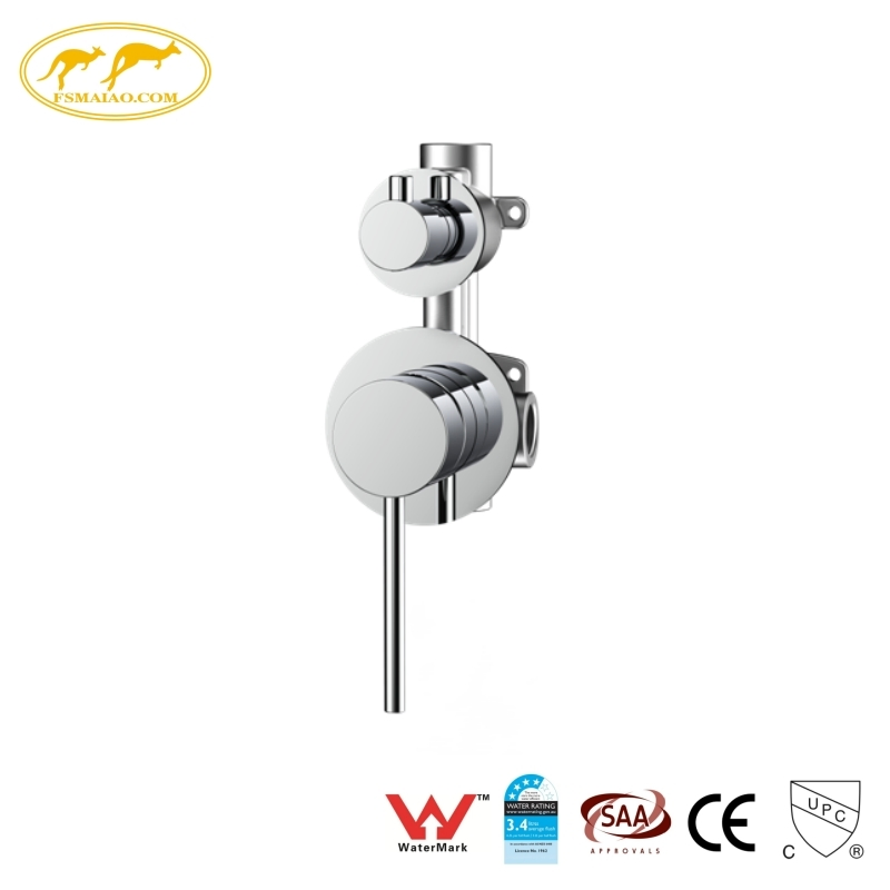Bathroom 304 Stainless Steel Body High-Pressure Resistant Shower Mixer with Diverter