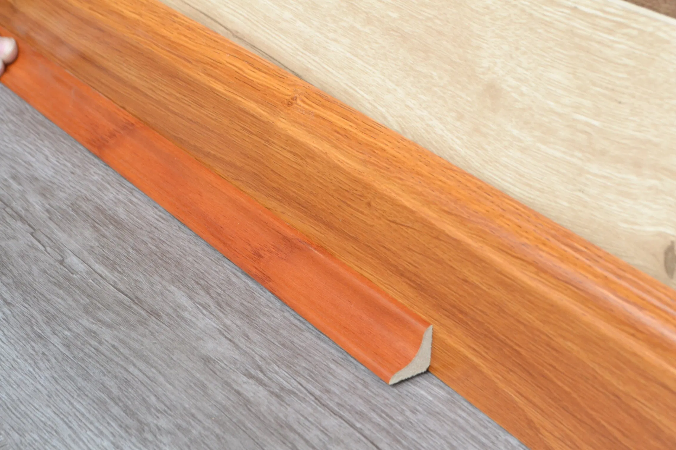 Waterproof Decorative PVC Concave Lin Trim Expansion Space Between Flooring and Wall